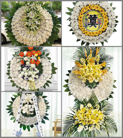 安徽芜湖市无为县十里墩乡镇河村花圈速递